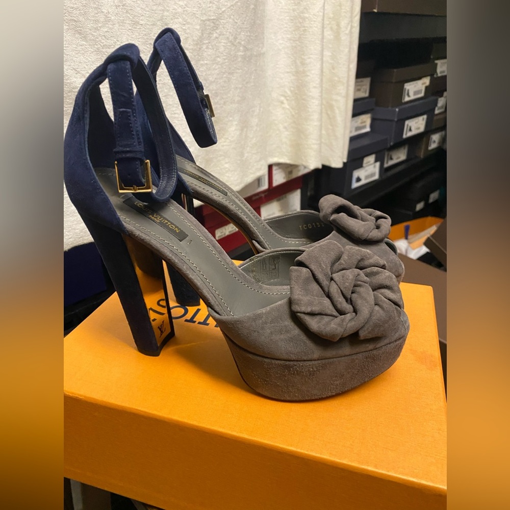 Louis Vuitton Suede Heel